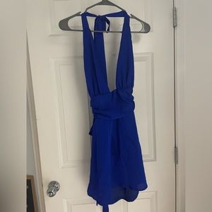 Royal Blue- Waverly Satin Dress- Lucy in the Sky